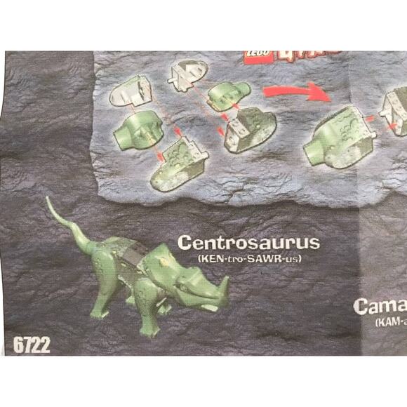 LEGO Dinosaurs 6722 Styracosaurus ~ COMPLETE ~ Transforms into 4 Dinosaurs - Picture 7 of 10